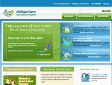 Tablet Screenshot of miwaterstewardship.org